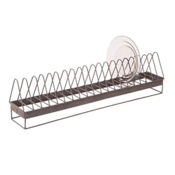 Tripar 7.75 in. H X 29.8 in. W X 5.1 in. D Gray Plate Rack
