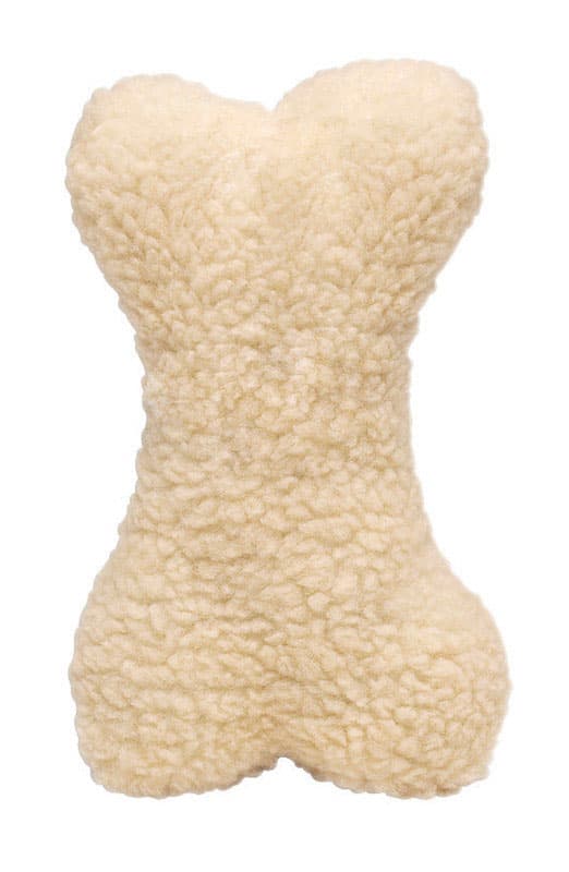 A08807 Boss Pet Diggers White Plush Bone Fleece Bone Dog  sku A08807