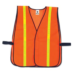 Ergodyne GloWear Reflective Hi-Gloss Safety Vest Orange One Size Fits Most