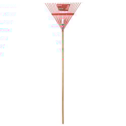 ACE 64.5 in. 22 Tine Steel Rake Wood Handle