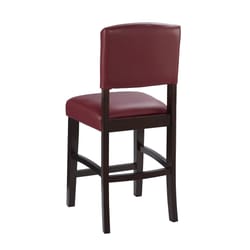 Linon Home Decor Red Polyurethane Austen Barstool 45.25 in.