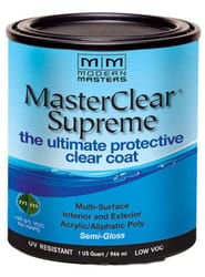 Modern Masters MasterClear Supreme Semi-Gloss Clear Water-Based Protective Coating 1 qt