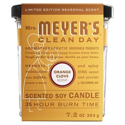 Mrs. Meyer's Clean Day White Orange Clove Scent Soy Candle 7.2 oz