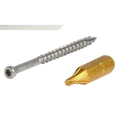 GRK Fasteners No. 8 in. X 2 in. L Star Trim Head W-Cut Construction Screws