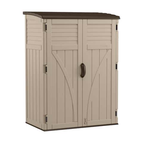 Suncast 4 ft. x 2 ft. Plastic Horizontal Storage Shed with Floor Kit Suncast 4 ft. x 2 ft. Plastic Horizontal Storage Shed with Floor Kit