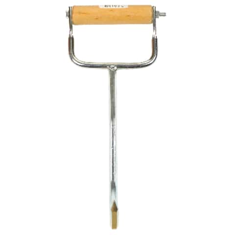 Metal hay hook farming tool used to extract hay from a rick or to
