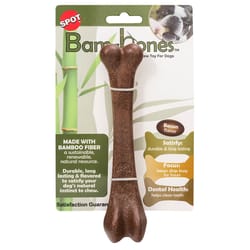 Spot Brown Bacon Bone Bamboo Fibers Pet Toy Large 1 pk