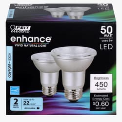Feit Enhance PAR20 E26 (Medium) LED Bulb Daylight 50 Watt Equivalence 2 pk