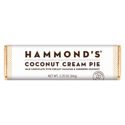 Hammond's Candies Coconut Cream Pie Milk Chocolate Candy Bar 2.25 oz