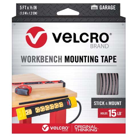 Velcro Industrial Strength Tape with Heavy Duty Adhesive, 4-ft x 2-in, 1-pk
