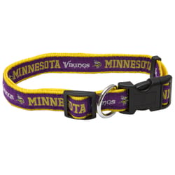 Pets First Minnesota Vikings Minnesota Vikings Minnesota Vikings Nylon Dog Collar Large