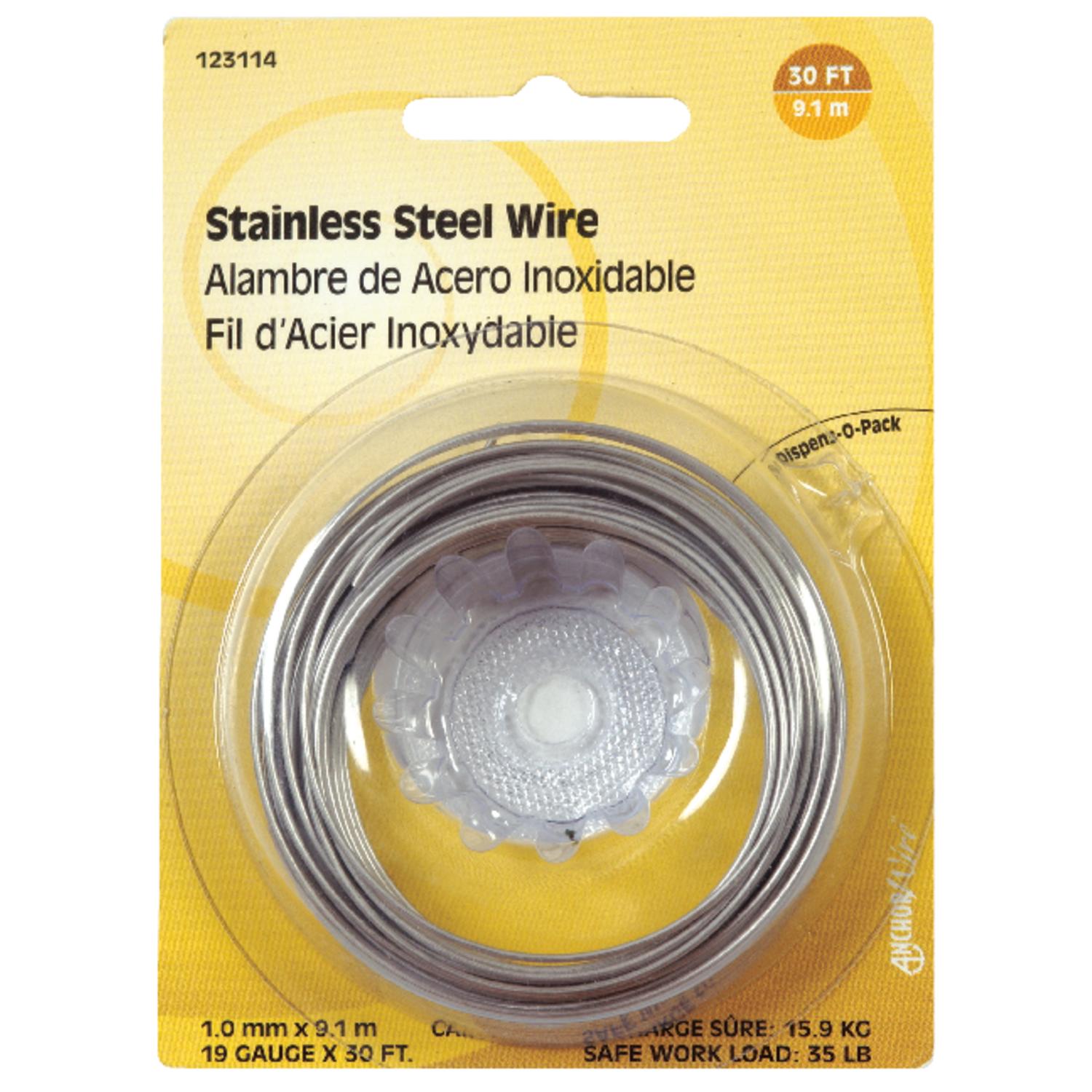Hillman 30 ft. L Stainless Steel 19 Ga. Wire Mfr 123114N Ace Hardware