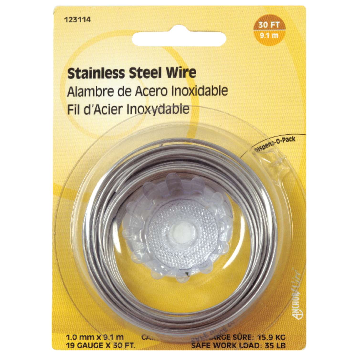 Hillman 30 ft. L Stainless Steel 19 Ga. Wire Ace Hardware