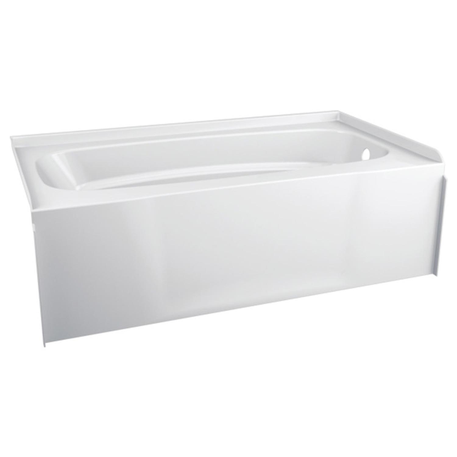 Delta Hycroft 19-1/4 in. H X 32 in. W X 60 in. L White Bathtub -  B10513-6032R-WH