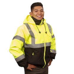 Cordova Reptyle M Long Sleeve Men's Hooded Safety Jacket Lime