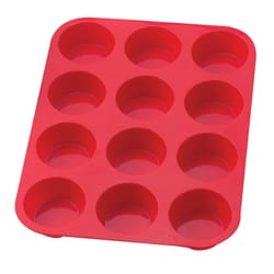 Harold Import 10 in. W X 13-1/2 in. L Muffin Pan Red 1 pc