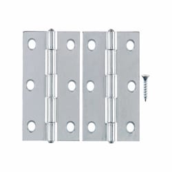 Ace 3 in. L Zinc-Plated Narrow Hinge 2 pk