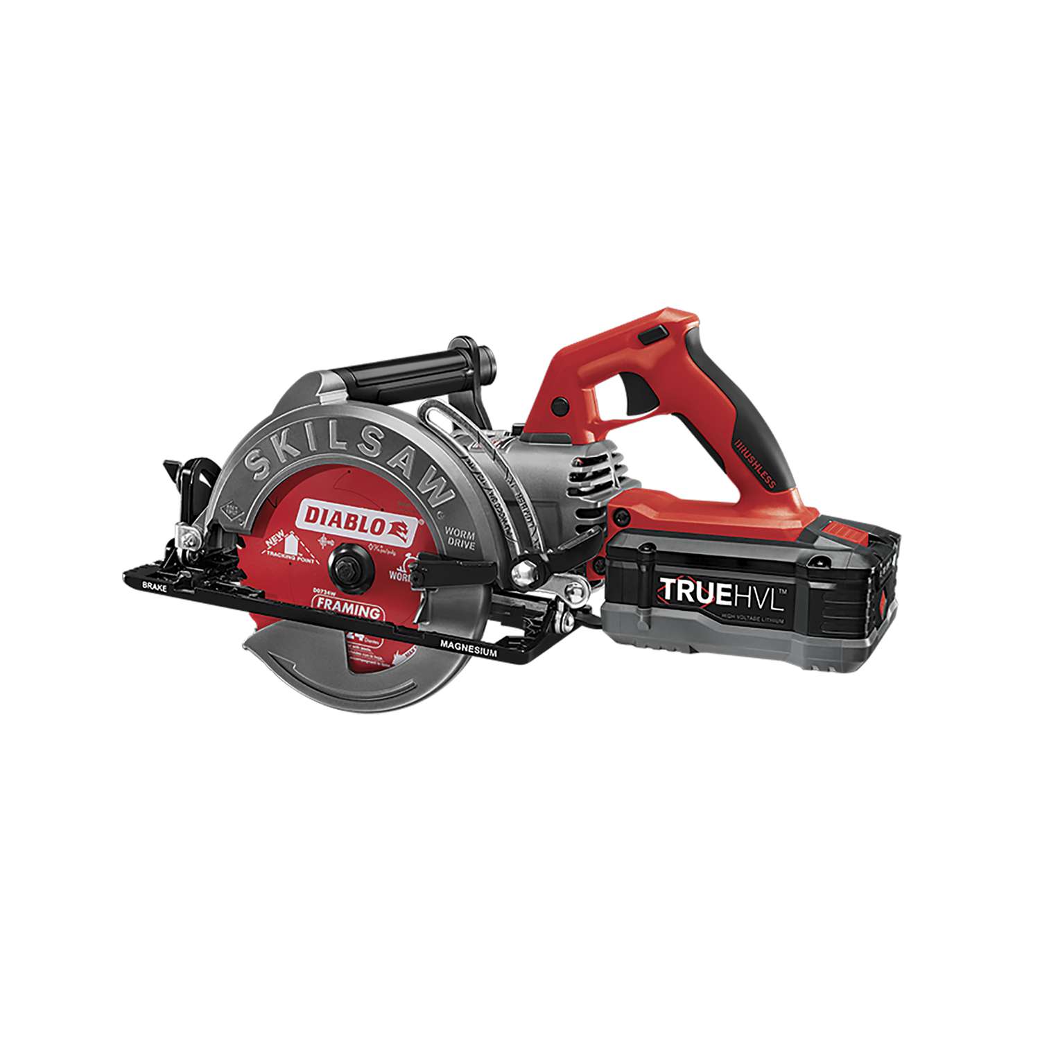SKIL 48V 7-1/4 in. Cordless Brushless Worm Drive Circular Saw Kit (Battery   Charger) Ace Hardware
