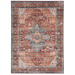 Linon Home Decor Homcy 2 ft. W X 3 ft. L Brown Traditional Polyester Area Rug