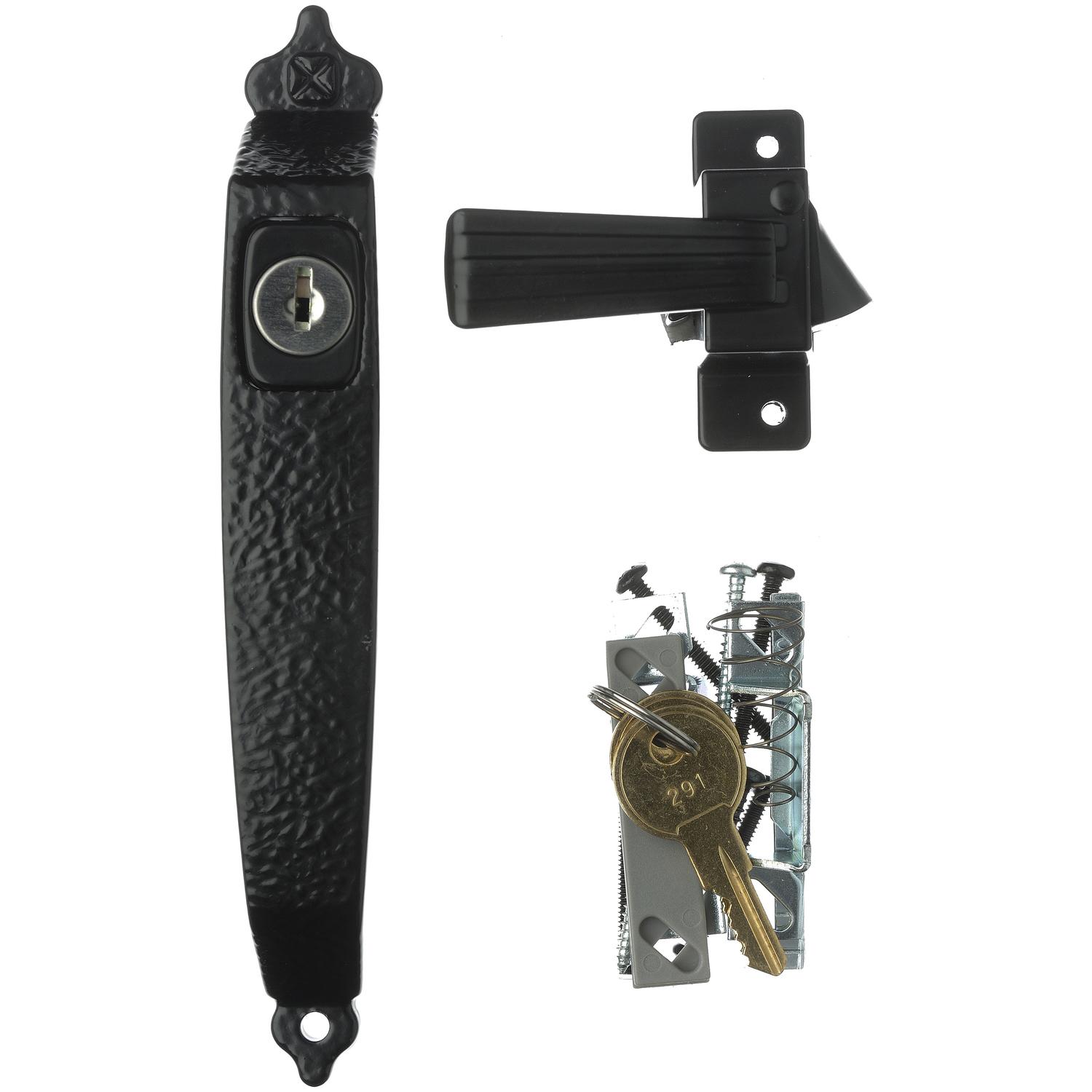 Ace Black Black Steel Push Button Latch 1 pk - 02-3815-376 - Locks and Keys  sku 02-3815-376