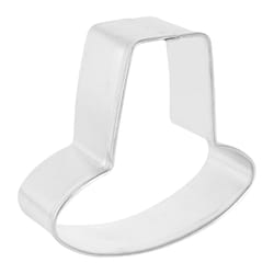 R&M International Corp International Corp 3 in. W X 3 in. L Pilgrim Hat Cookie Cutter Silver 1 pc
