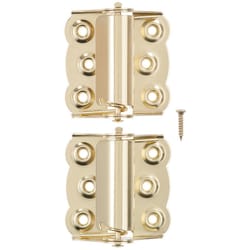 Ace 2-3/4 in. L Bright Brass Screen/Storm Self Closing Hinge 2 pk