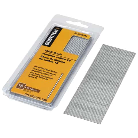 Bostitch 18 Ga. X 2 in. L Coated Steel Brad Nails 1000 pk Bostitch 18 Ga. X 2 in. L Coated Steel Brad Nails 1000 pk