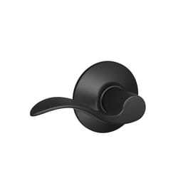 Schlage Accent Classic Matte Black Passage Lever Right or Left Handed