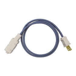 Fabcordz Indoor 6 ft. L Blue Extension Cord 16/2 SPT-2