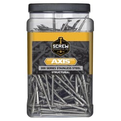 Screw Products Axis No. 10 X 2-1/2 in. L Star Stainless Steel Coarse Wood Screws 349 pk