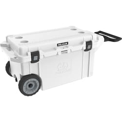 Pelican Elite White 80 qt Roller Cooler