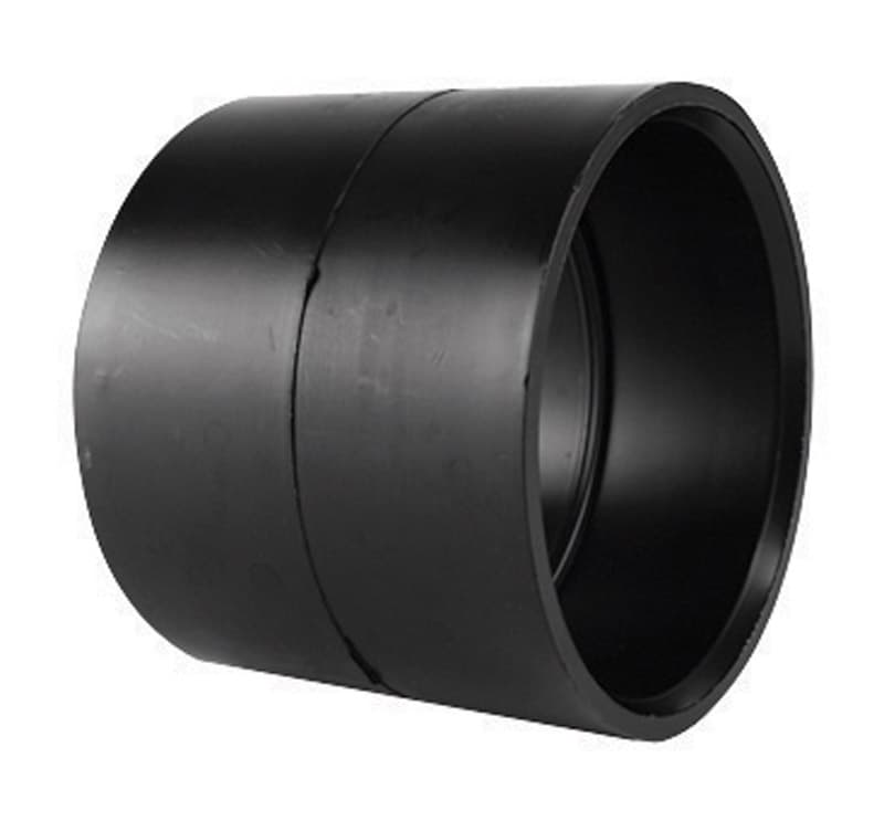 ABS001001200 Charlotte Pipe 4 in. Hub X 4 in. D Hub ABS Couplin sku ABS001001200
