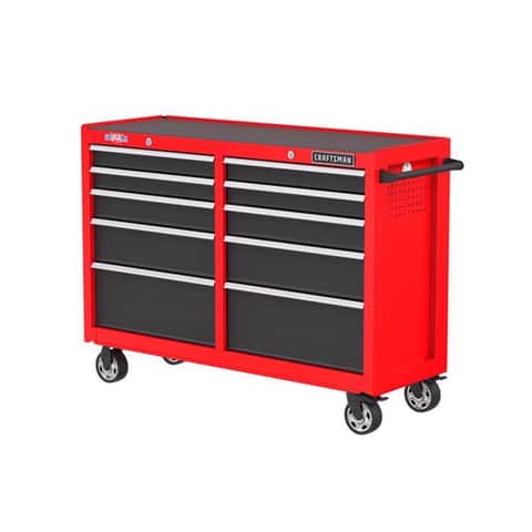 Craftsman S2000 52 in. 10 drawer Steel Rolling Tool Cabinet 32.4