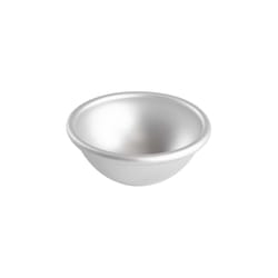 Fat Daddio's 5 in. Hemisphere/Ball Cake Pan Silver 1 pc