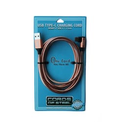 Cords of Steel One Cord 6 ft. L Charging Cable 1 pk