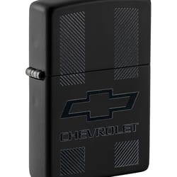 Zippo Black/Silver Chevrolet Lighter 1 pk