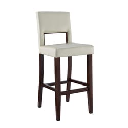 Linon Home Decor White Polyurethane Barstool 30 in.