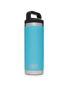 YETI  Rambler  Reef Blue  Stainless Steel  No Sweat  Double Wall Water Bottle  BPA Free 18 oz. 