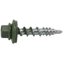 HILLMAN Power Pro No. 10 Ga. X 1 in. L Hex Drive Washer Head Coarse Roofing Screws