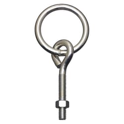 National Hardware Small Zinc-Plated Silver Steel 3-3/4 in. L Ring with Eye Bolt 160 lb 1 pk