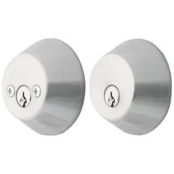 Ace Brushed Chrome Stainless Steel Double Cylinder Deadbolt