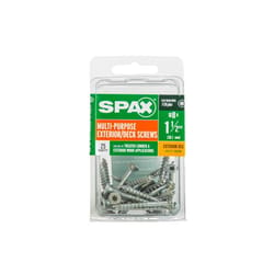 SPAX No. 8 in. X 1-1/2 in. L Gray Star Flat Head Deck Screws 25 pk