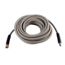 SurfaceMaxx 3/8 in. D X 50 ft. L Steel and Polyester Braided Pressure Washer Hose 4500 psi