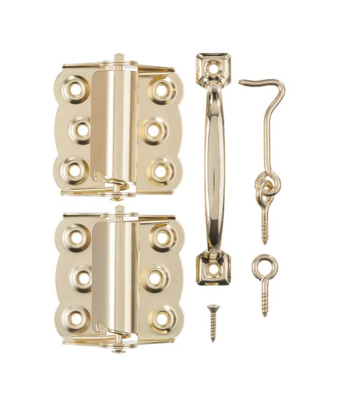 Ace Bright Brass Steel Screen/Storm Door Hardware Set 2 pk Ace Hardware