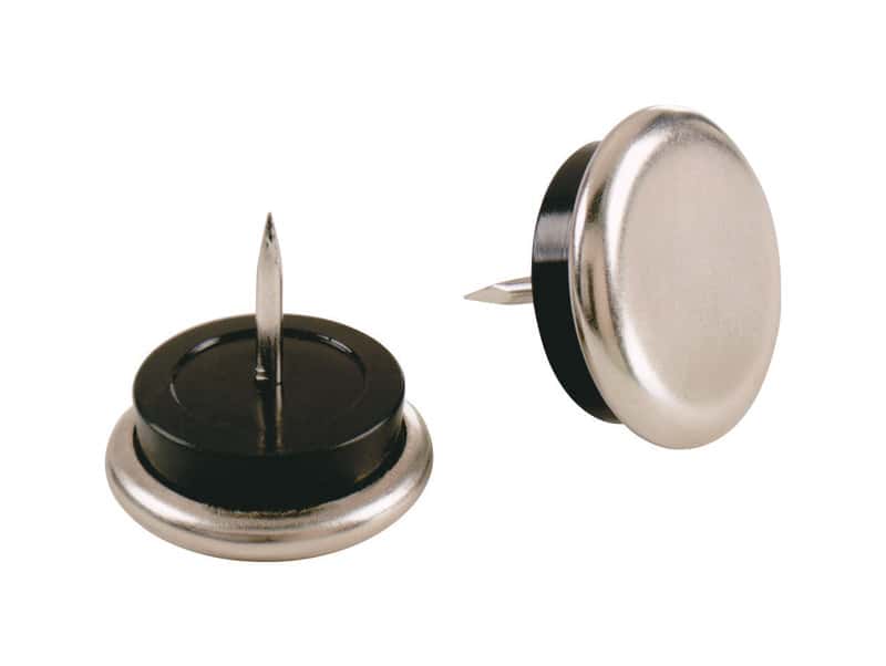 Shepherd Hardware Silver 1 in. NailOn Metal Chair Glide 4 pk Ace