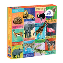 Mudpuppy Painted Safari Family Puzzle Multicolored 500 pc