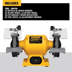 DeWalt 4 amps 6 in. Bench Grinder 5/8 HP