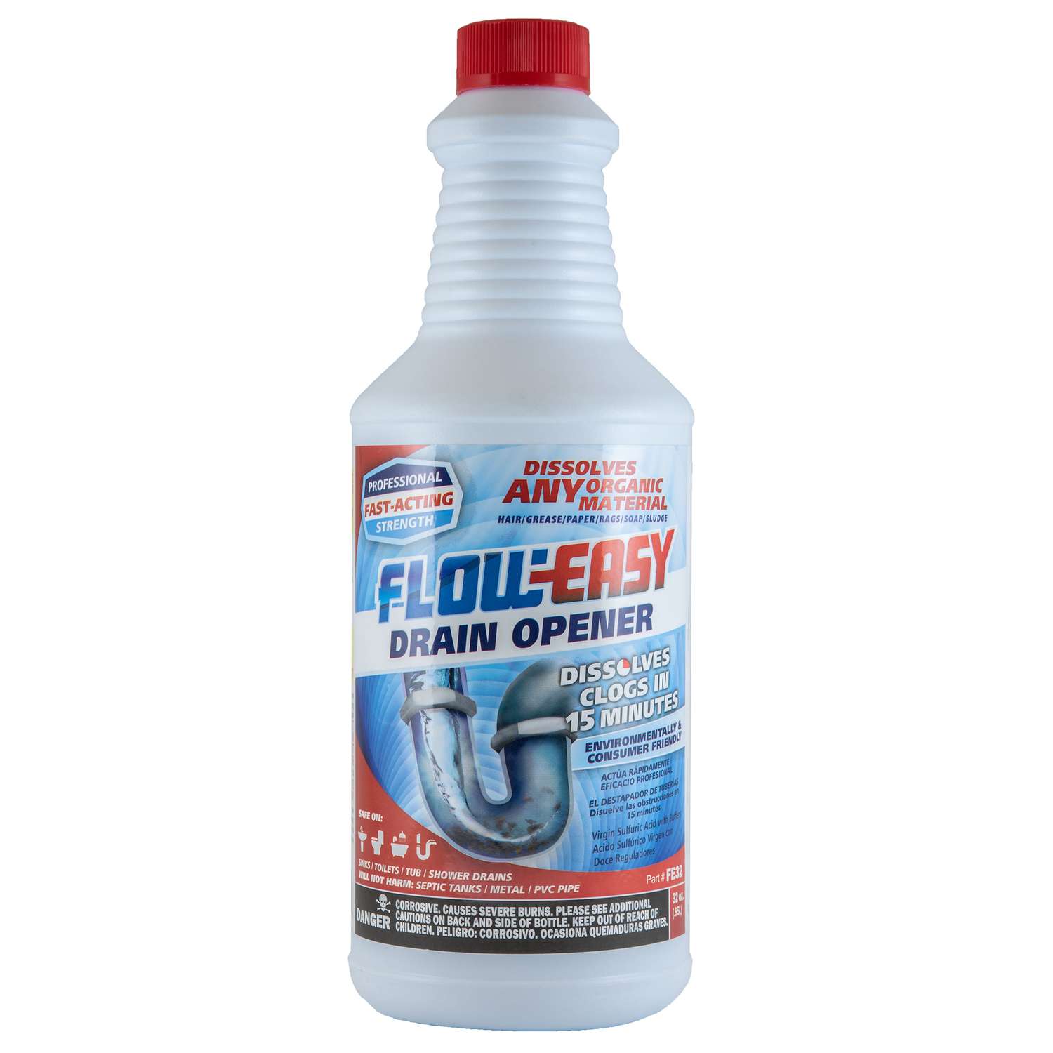 Floweasy Liquid Drain Opener 32 oz Ace Hardware