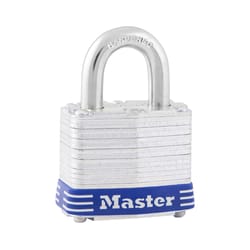 Master Lock 2 25/64 in. H X 1-9/16 in. W Laminated Steel 4-Pin Cylinder Exterior Padlock