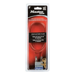 Master Lock 719D 3/16 in. W X 36 in. L Steel 4-Pin Cylinder Locking Cable